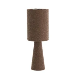 Light & Living - Micky tafellamp ø20x58 cm bouclé - bruin