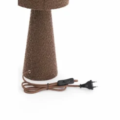 Light & Living - Micky tafellamp ø20x58 cm bouclé - bruin