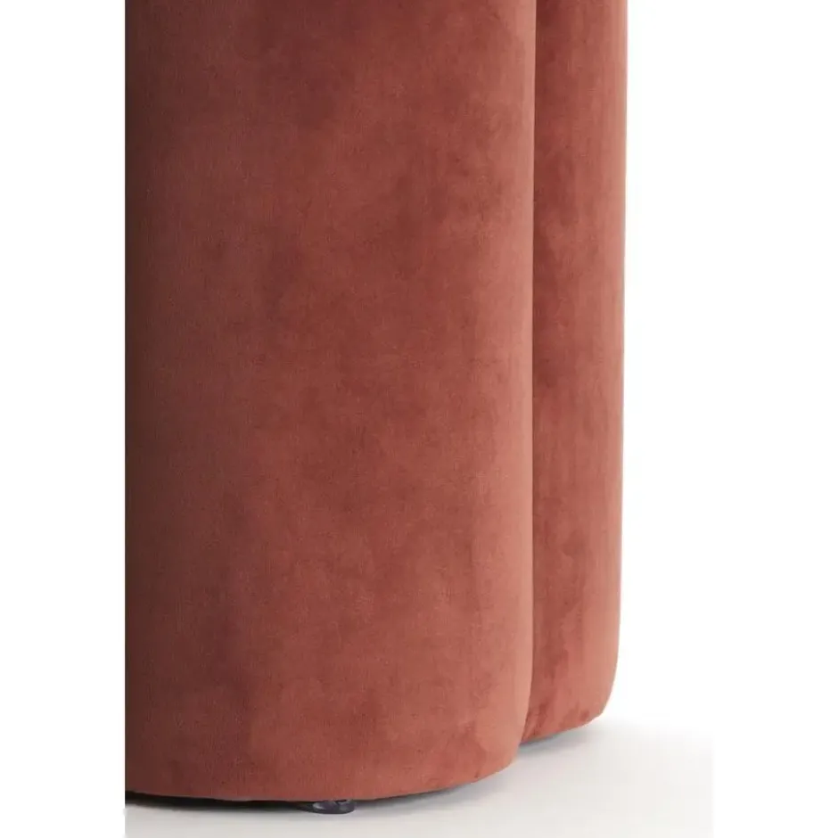 Light & Living - Nalani poef 38x38x45 cm velvet - bordeaux