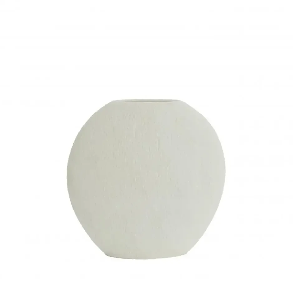 Light & Living - Renda vaas deco 40,5x11x40 cm - crème