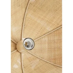 Light & Living - Sulina hanglamp ø55x36,5 cm raffia - naturel+groen