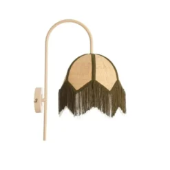 Light & Living - Sulina wandlamp 33x25x47 cm raffia - naturel+groen
