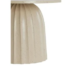 Light & Living - Veglia bijzettafel Ø60x38 cm - mat zand/licht bruin