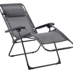 Ligstoel Agde - grijs - 110x90x68 cm