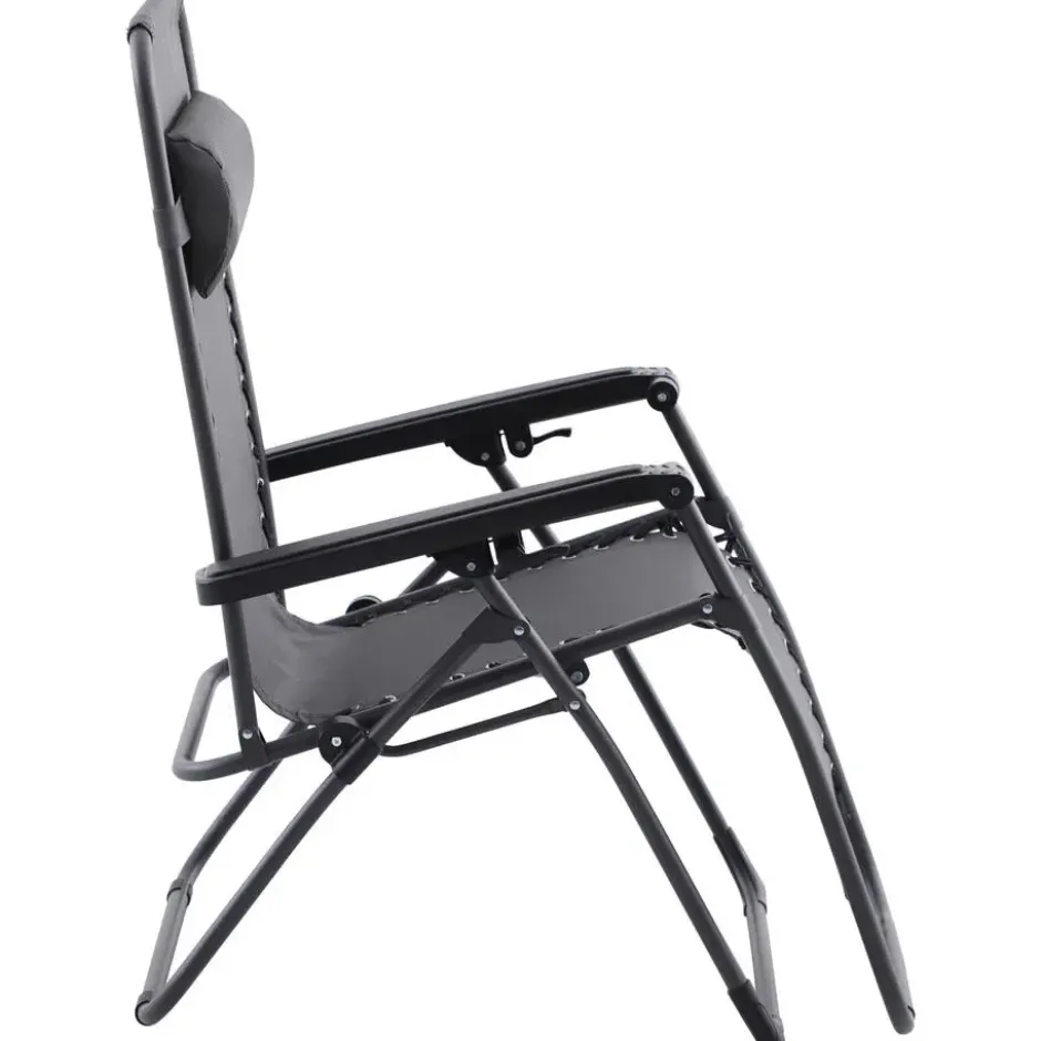 Ligstoel Agde - grijs - 110x90x68 cm
