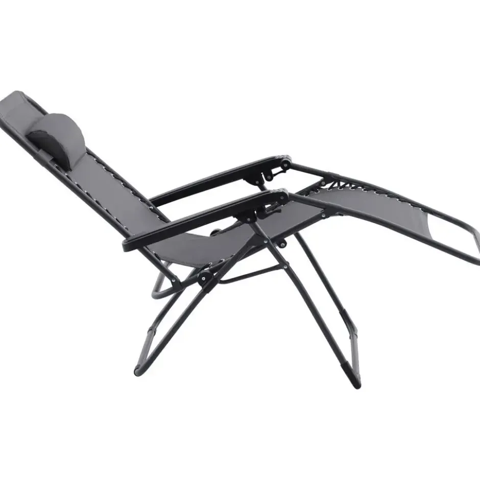 Ligstoel Agde - grijs - 110x90x68 cm