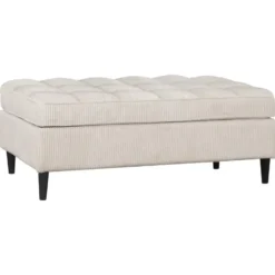 Lindhus-Pouf in corduroycrème