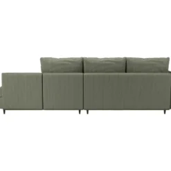 Lindhus-Slaapbank 3-zits - Opbergruimte - Omkeerbare Chaise -groen