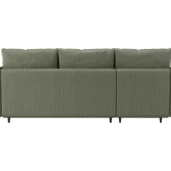 Lindhus-Slaapbank 3-zits - Opbergruimte - Omkeerbare Chaise -groen