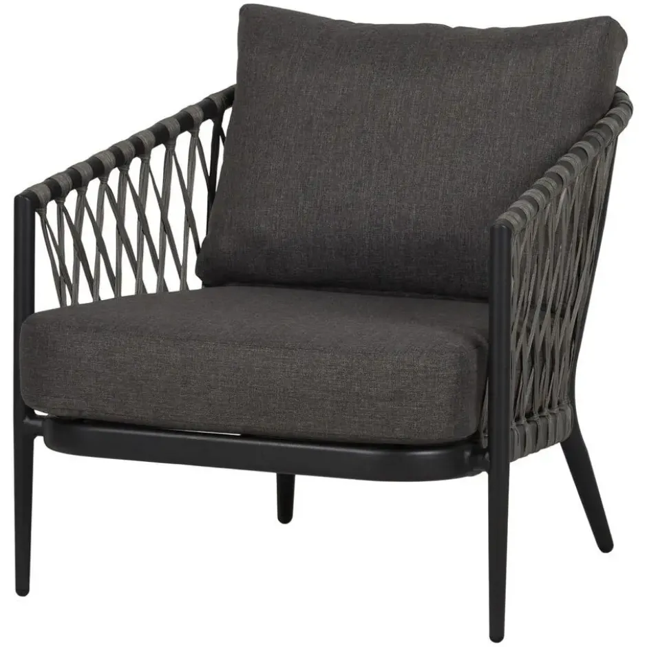 Lisomme Christel 4 delige tuin loungeset donkergrijs