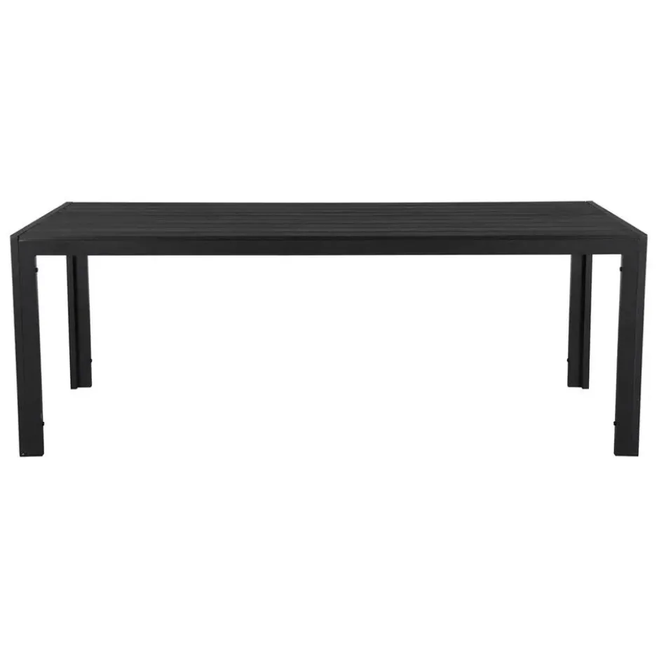 Lisomme Vinn tuintafel zwart - 205 x 90 cm