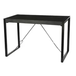 Livingfurn - Bartafels Norris Bar Table 140cm - Mangohout / Gecoat Staal