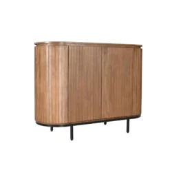 Livingfurn - Dressoir Noor Natural 115cm - Mangohout / Gecoat Staal