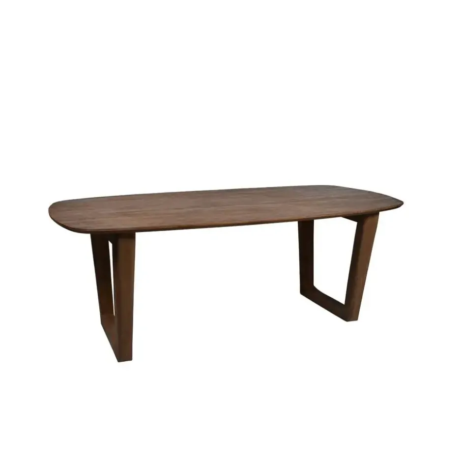 Livingfurn - Eetkamertafel Cortez - Bruin - Mangohout - 200 cm