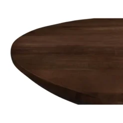 Livingfurn - Eetkamertafel Jesper Oval Brown 210 cm - Mangohout / Gecoat Staal
