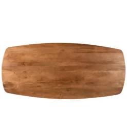 Livingfurn - Eetkamertafel Jesper Danish Oval 230cm - Mangohout / Gecoat Staal