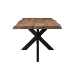 Livingfurn - Eetkamertafel Nairobi Tree Top Spider 200cm - Mangohout - Bruin