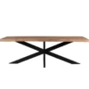 Livingfurn - Eetkamertafel Nairobi Tree Top Spider 180cm - Mangohout - Bruin