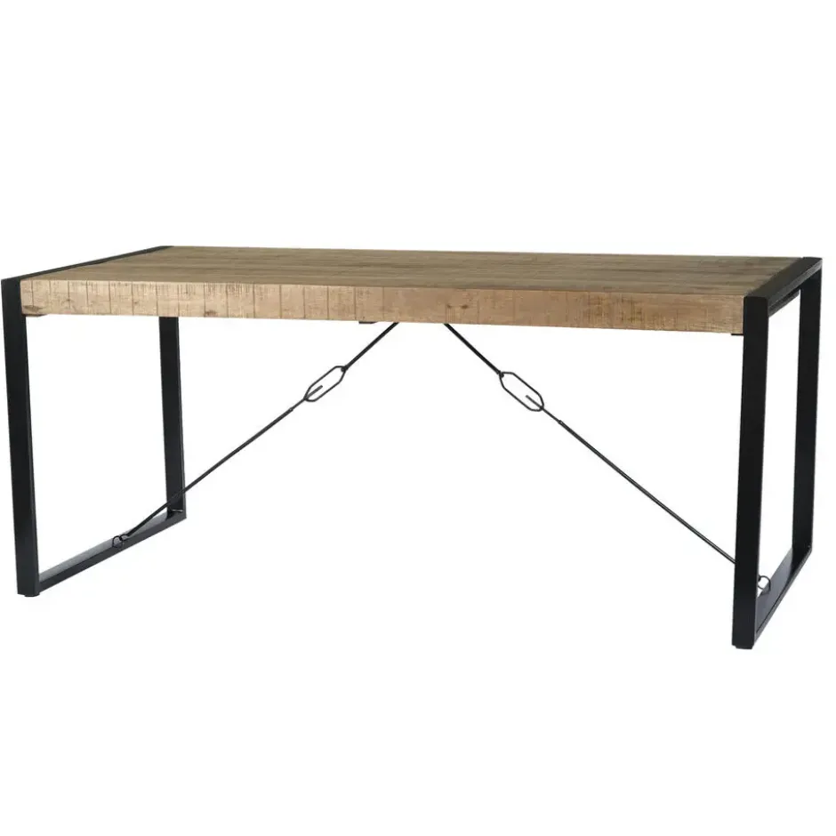 Livingfurn - Eetkamertafel Nairobi - U-Poten - Mangohout - 180x90 cm