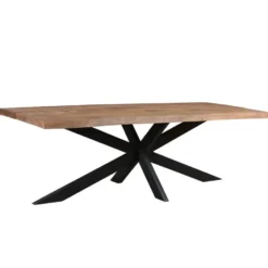 Livingfurn - Eetkamertafel Nairobi Tree Top Spider 240 cm - Mangohout - Bruin