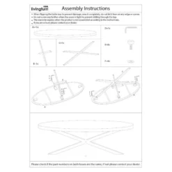 Livingfurn - Eetkamertafel Rocky Oval 160 cm - Mangohout / Gecoat Staal