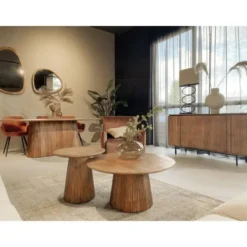 Livingfurn - Eetkamertafel Salvator 230cm - Mangohout