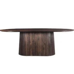 Livingfurn - Eetkamertafel Salvator Walnut 200cm - Mangohout