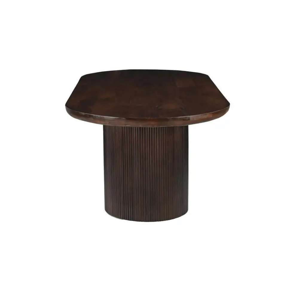 Livingfurn - Eetkamertafel Sevilla Brown 250cm - Mangohout