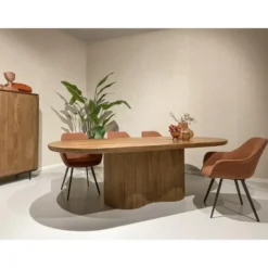 Livingfurn - Eetkamertafel Sevilla 220cm - Mangohout