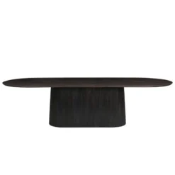 Livingfurn Eettafel Salvator Walnoot 300cm Mangohout Ovaal