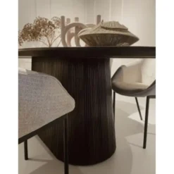 Livingfurn Eettafel Salvator Walnoot 230cm Mangohout Ovaal