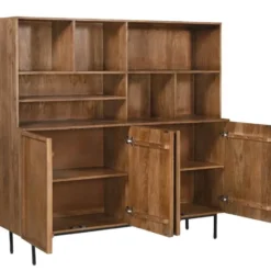 Livingfurn - Kabinetkast Elan - 180x150x45 cm - Mangohout