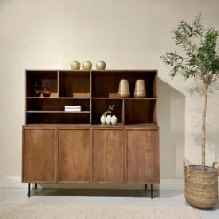 Livingfurn - Kabinetkast Elan - 180x150x45 cm - Mangohout