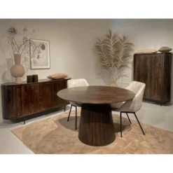 Livingfurn Kabinetkast Noor Walnoot 150cm Mangohout