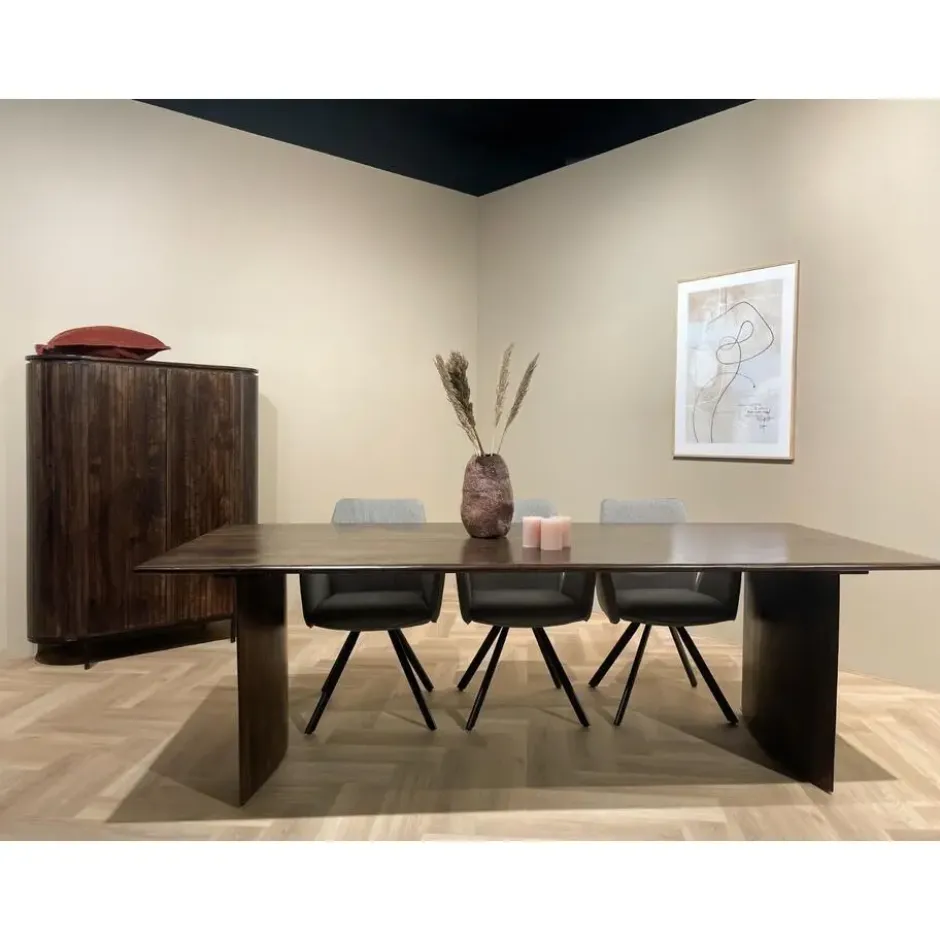 Livingfurn Kabinetkast Noor Walnoot 150cm Mangohout