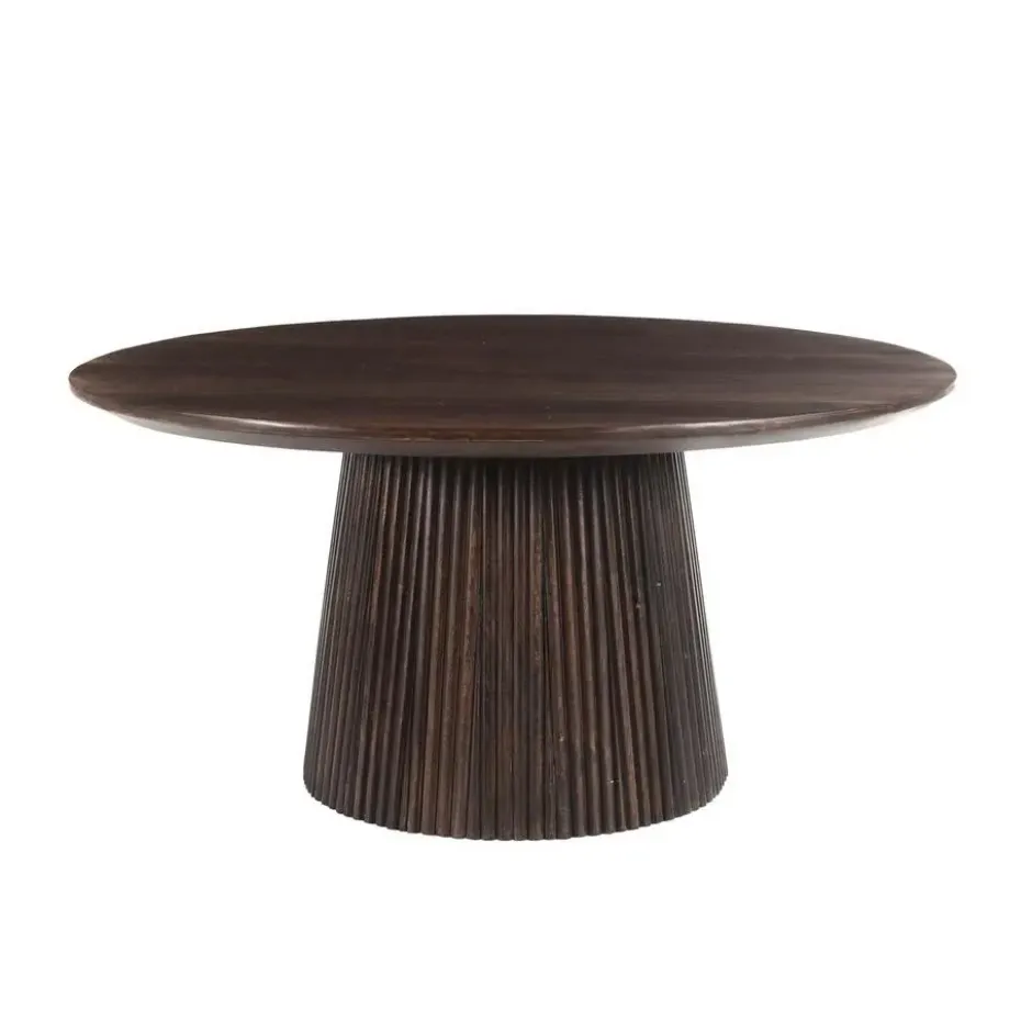 Livingfurn - Salontafel Salvator Walnut 80cm - Mangohout