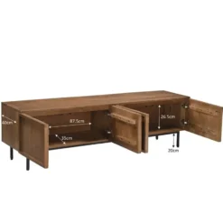Livingfurn - TV meubel Elan - 180x50x40 cm - Mangohout