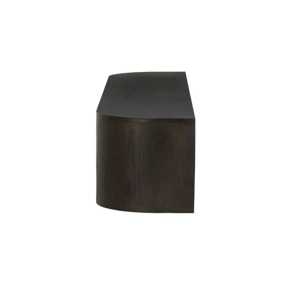 Livingfurn - TV-Meubel Novero Espresso Zwevend - 35x180x33cm