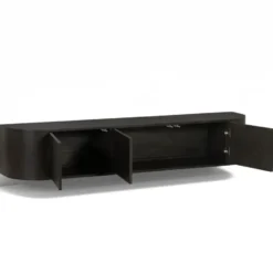 Livingfurn - TV-Meubel Novero Espresso Zwevend - 35x180x33cm