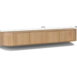 Livingfurn - TV-Meubel Novero Zwevend - 35x220x33cm