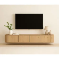 Livingfurn - TV-Meubel Novero Zwevend - 35x220x33cm