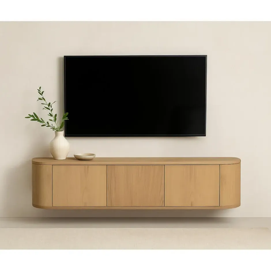 Livingfurn - TV-Meubel Novero Zwevend - 35x180x33cm