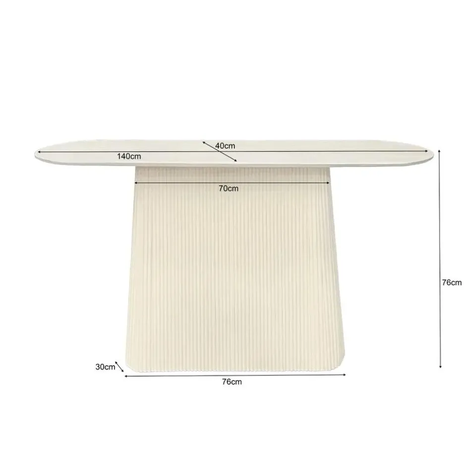 Livingfurn - Wandtafel - Patrice 140cm - Beige