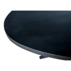 Livingfurn - Zwart Ovale Eetkamertafel - - Mango Hout - 240 cm