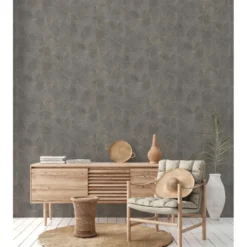 Livingwalls behang 3D-motief donkergrijs en goud - 53 x 1005 cm