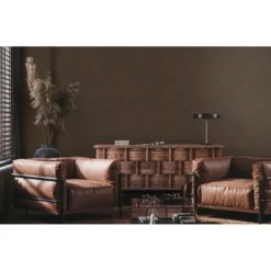 Livingwalls behang grafisch motief donkerbruin - 53 x 1005 cm