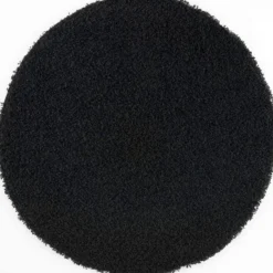 Loca Shaggy Rond Vloerkleed Hoogpolig Zwart - 150 CM Ø
