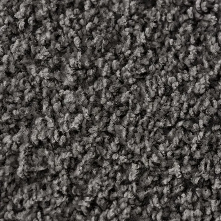 Loca Shaggy Rond Vloerkleed Hoogpolig Grijs - 200 CM Ø