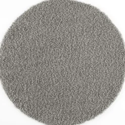 Loca Shaggy Rond Vloerkleed Hoogpolig Lichtgrijs - 150 CM Ø