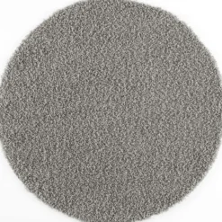 Loca Shaggy Rond Vloerkleed Hoogpolig Lichtgrijs - 200 CM Ø